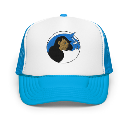 Ki Cap in Blue White Blue - front view