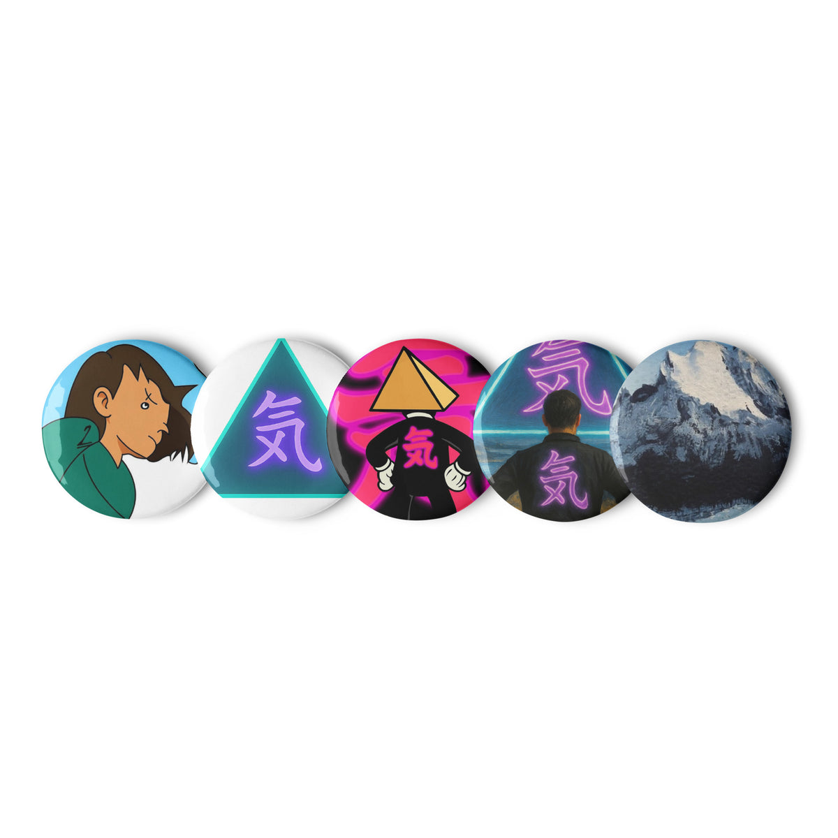 Ki Pin Set 1.25 inch - front view